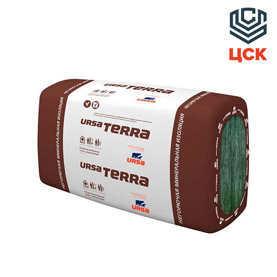 Теплоизоляционная плита Ursa terra 34 PN 1250\610\50мм (24 плиты)