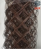Сетка-рабица ПВХ-полимерным покрытием, яч. 55х55х2.4 мм, 1.2х10 м, коричневая