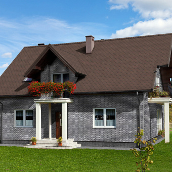 Фасадная плитка HAUBERK коллекция Камень Сланец (2.2 м2)