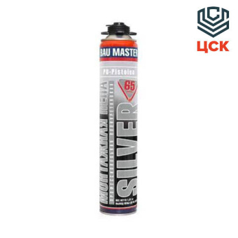 Пена монтажная BauMaster Pro 65L Silver