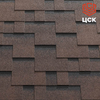 Битумная черепица Katepal Rocky Спелый каштан